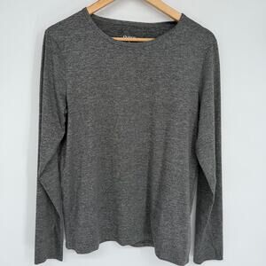 Quince Flowknit Breeze Performance Top Men’s Medium Gray Staple Wardrobe Luxury